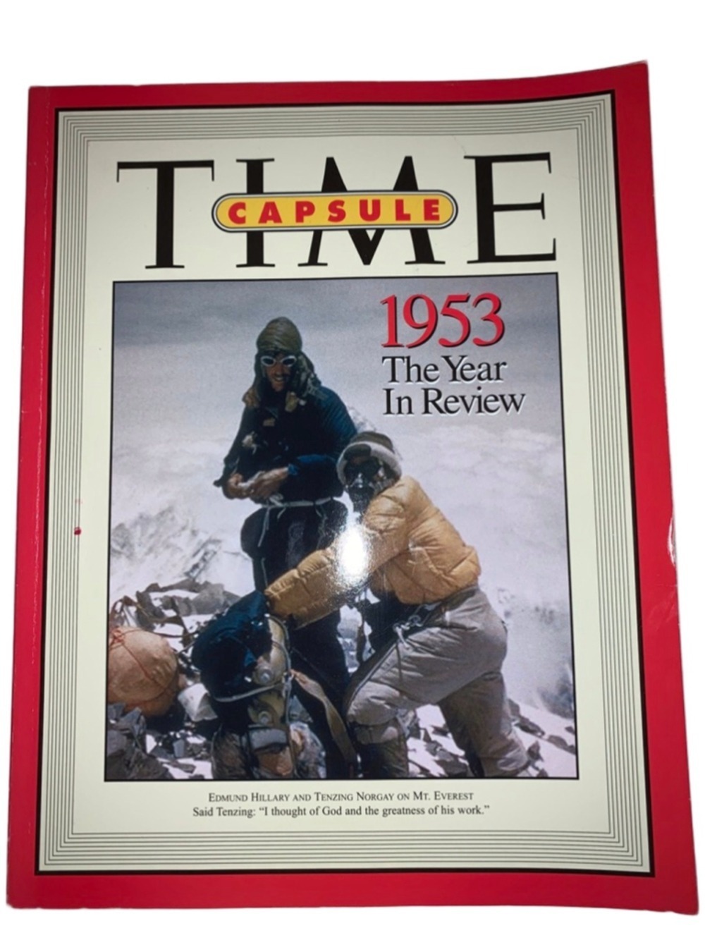TIME Capsule 1953 The Year In Review Notebook Red White One Size 2003